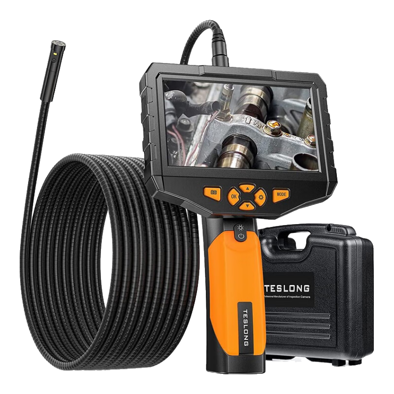 泰视朗（Teslong）工业内窥镜摄像头高清探头汽车维修发动机管道检测防水镜头NTS300 双镜头【硬线】直径8.0MM-15米