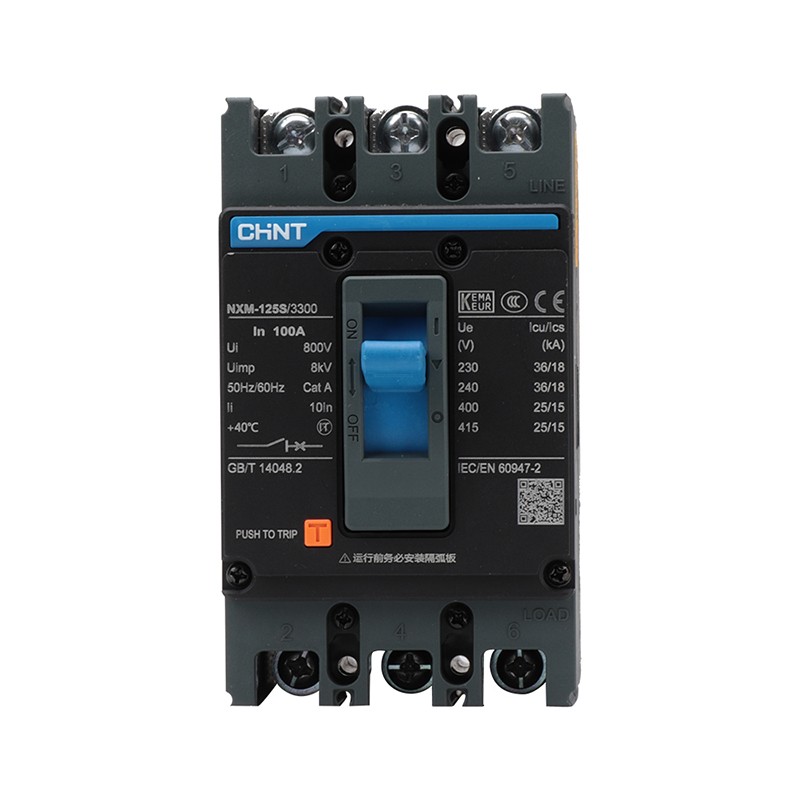 正泰(chnt)nxm-125s/3300-100a nxm昆仑3p塑壳断路器 空气开关