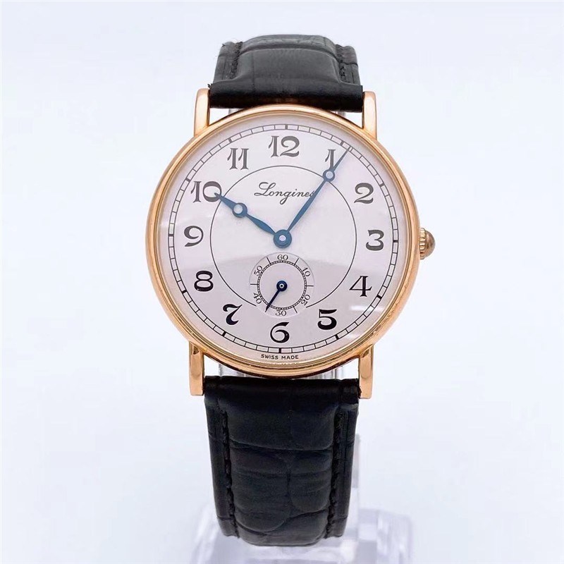 【二手95新】浪琴经典复古系列18k金日历自动机械男表l4.767.8.73.