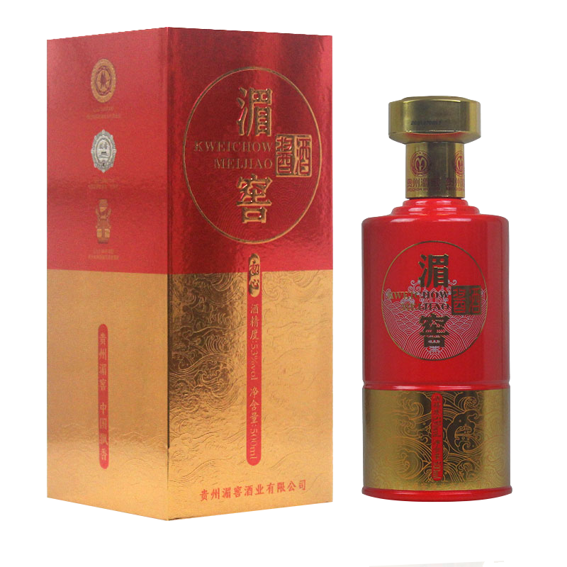 湄窖酱酒-初心 酱香型 2021年份 优级高度白酒 53度  送礼 宴请 53度 500mL 6瓶 （内含3个礼品袋）