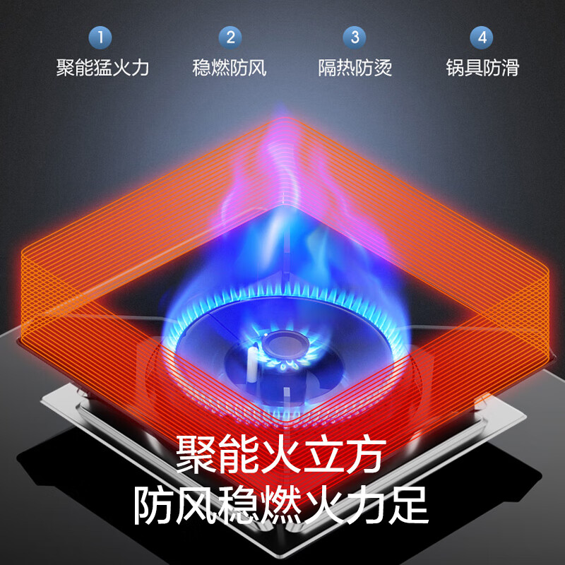 万和（Vanward）顶侧双吸1000Pa三腔直流变频家用抽油烟机 燃气灶具烟灶套装 25m3/min吸力 WL860+C5L90S(天然气)