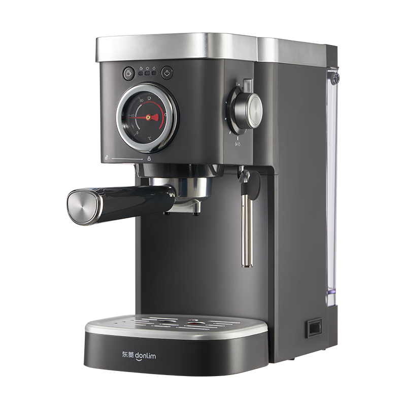 东菱（Donlim） 意式自动咖啡机家用商用 20bar浓缩蒸汽打奶泡 咖啡机 意式入门|20bar高压