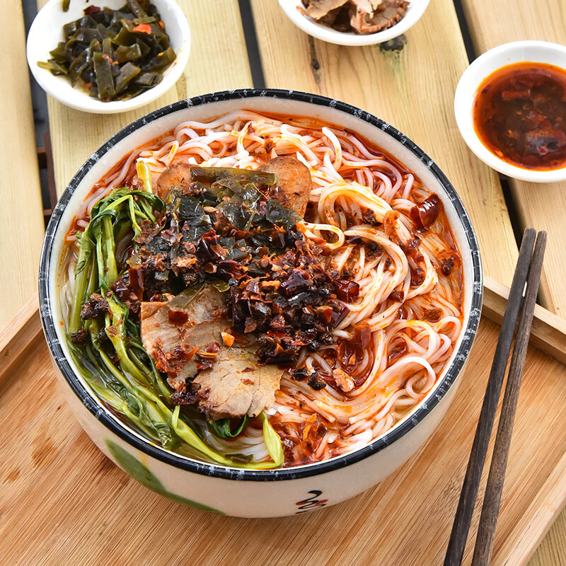 黎树粉业广西桂平罗秀米粉500g*3扎 扁细粉丝干粉手工粉汤炒粉干米粉