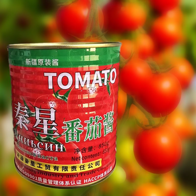 南美豹新疆地产秦星番茄酱850克原装大铁罐头家商用蕃无添加 泰星番茄