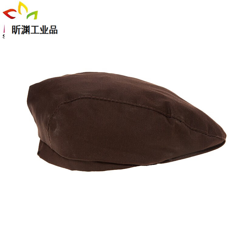 男女夏季透氣貝雷帽廚師帽防油煙防掉發(fā)廚房火鍋店餐廳服務(wù)員定制餐飲廠車間工作帽 棕色帽子 均碼