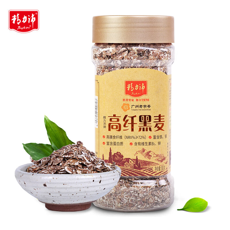 精力沛低脂高纤维黑麦片500g