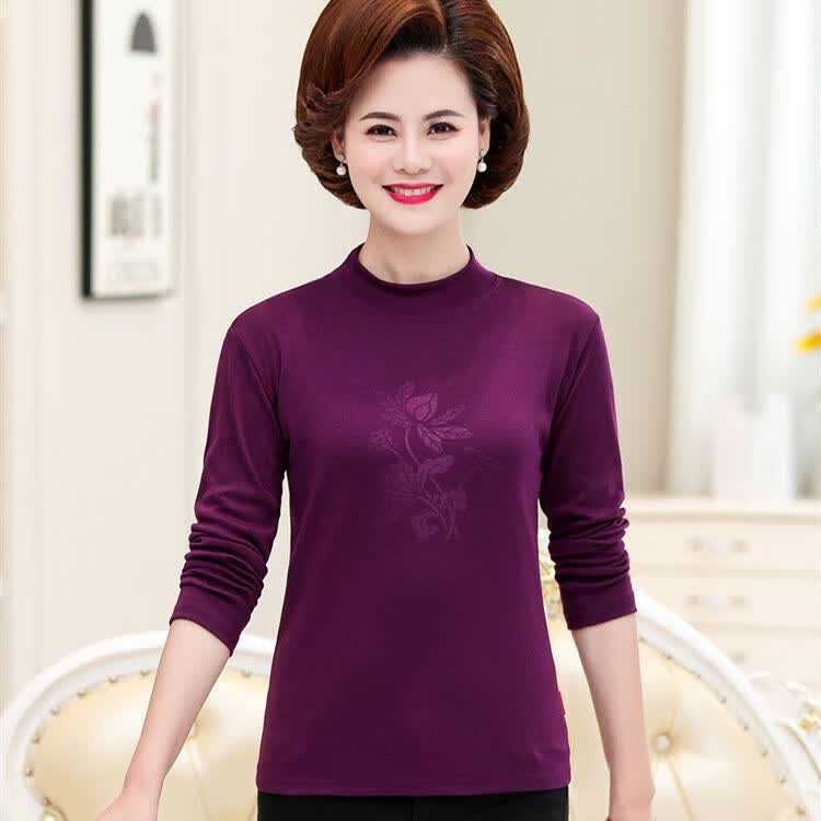 革代(gedai) 中老年人秋天穿的长袖衣服老年奶奶装中老年女装春秋半