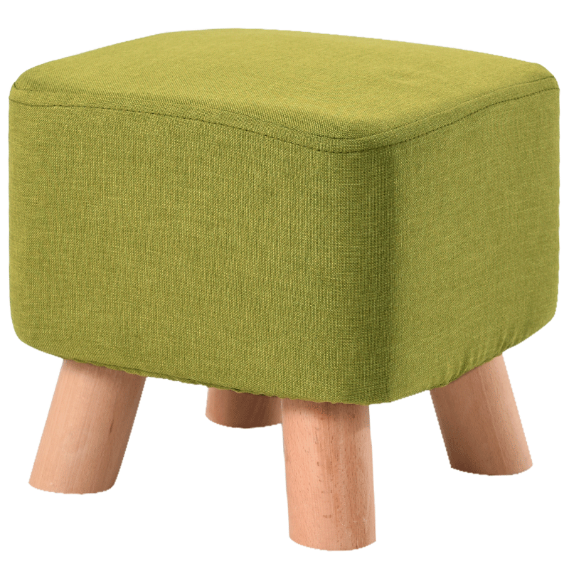 这款实木布艺小凳子成为家居环境中的重点