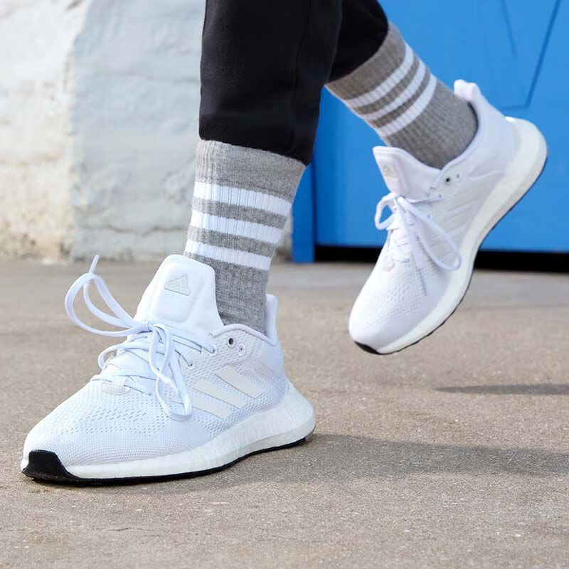 阿迪达斯跑步鞋男女pureboost 21爆米花低帮缓震耐磨运动鞋 gy5094 gy