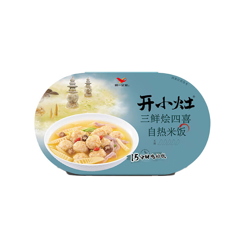 开小灶自热米饭 三鲜烩四喜 254g/盒 口味不辣 自热米饭-三鲜四喜254g