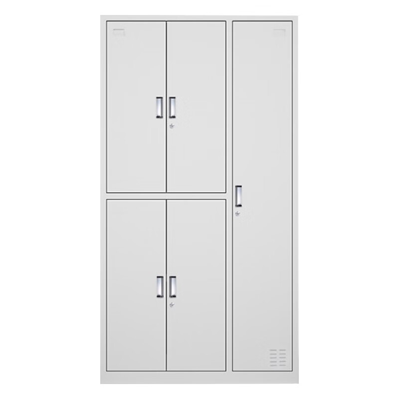 景绮家具 灰白特厚钢制五门更衣柜 970*420*1800mm