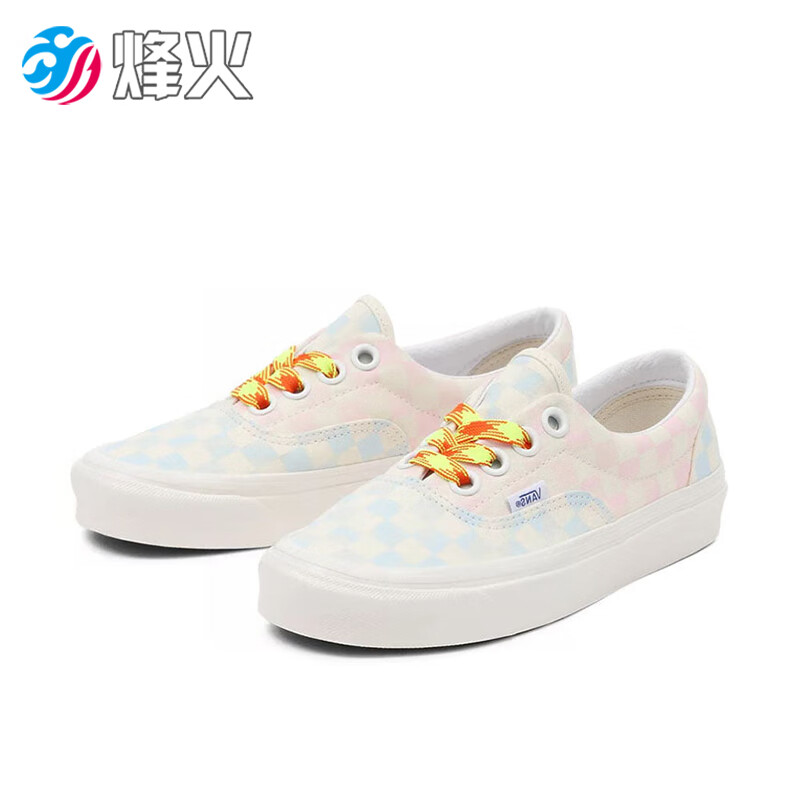烽火体育 vans era 95 dx 蓝粉棋盘格低帮板鞋 vn0a7q5zb37 vn0a7q5zb