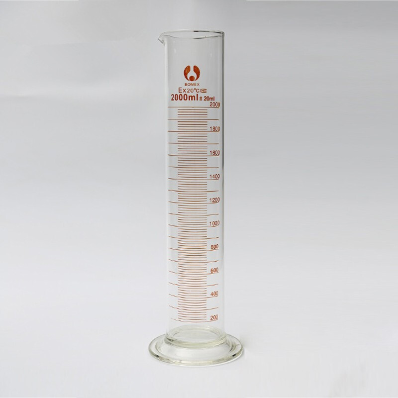 玻璃量筒2000ml 2l 量筒刻度玻璃 量杯量筒