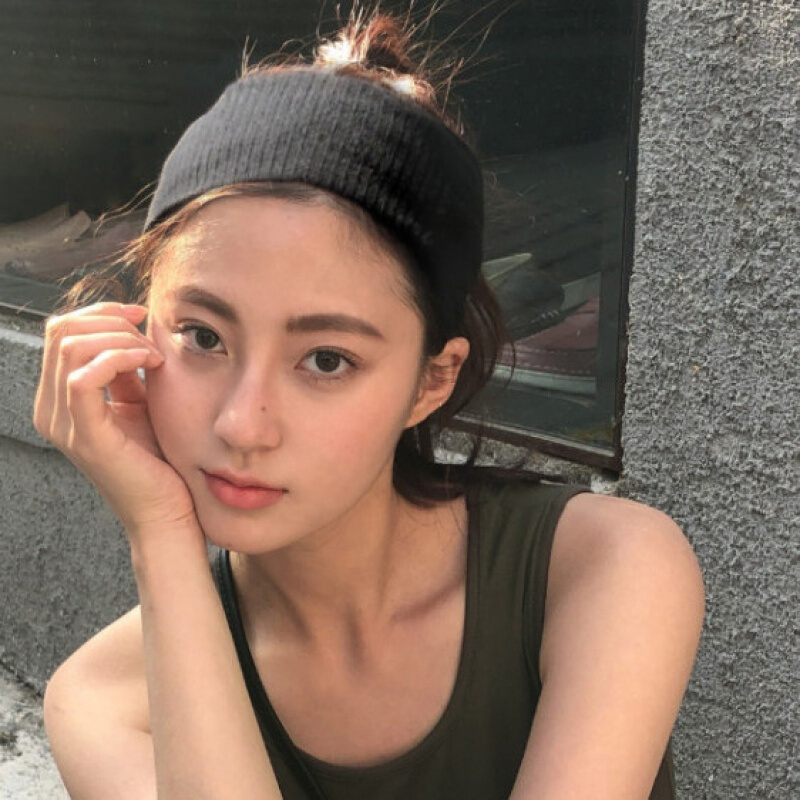 宽版纯棉透气弹力产妇头巾网红束发头带孕妇坐月子帽防风保暖头箍 纯黑(透气高弹性) 一条装