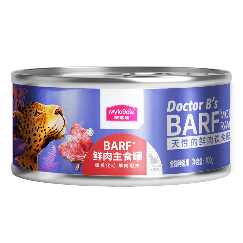 麦富迪 猫罐头 barf鲜肉主食罐头成幼猫通用猫咪零食湿粮 鸡肉配方100g*6（成猫）