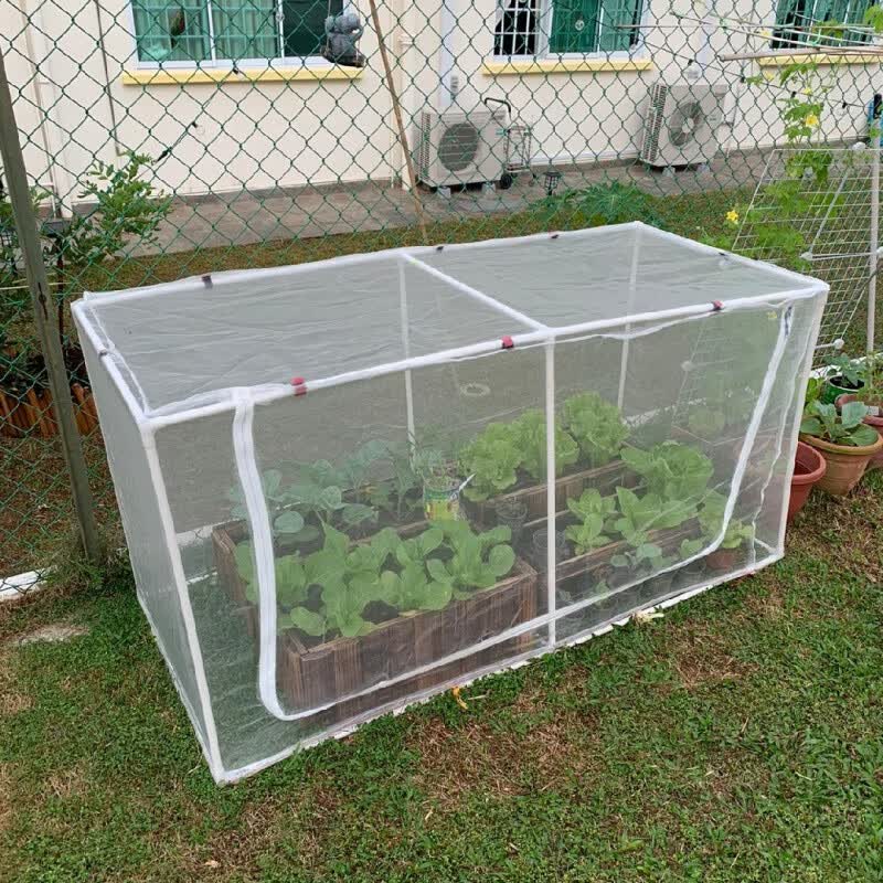 ONEVAN种菜防虫网 阳台菜园防鸟网防虫网有机种菜家庭菜园蔬菜多种尺寸 115*100*50网+框架高性价比高么？