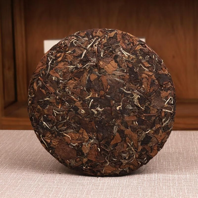 皇茅年福鼎福建福建白茶饼年陈高山老白茶饼茶叶煮蒸枣香浓郁克 350g