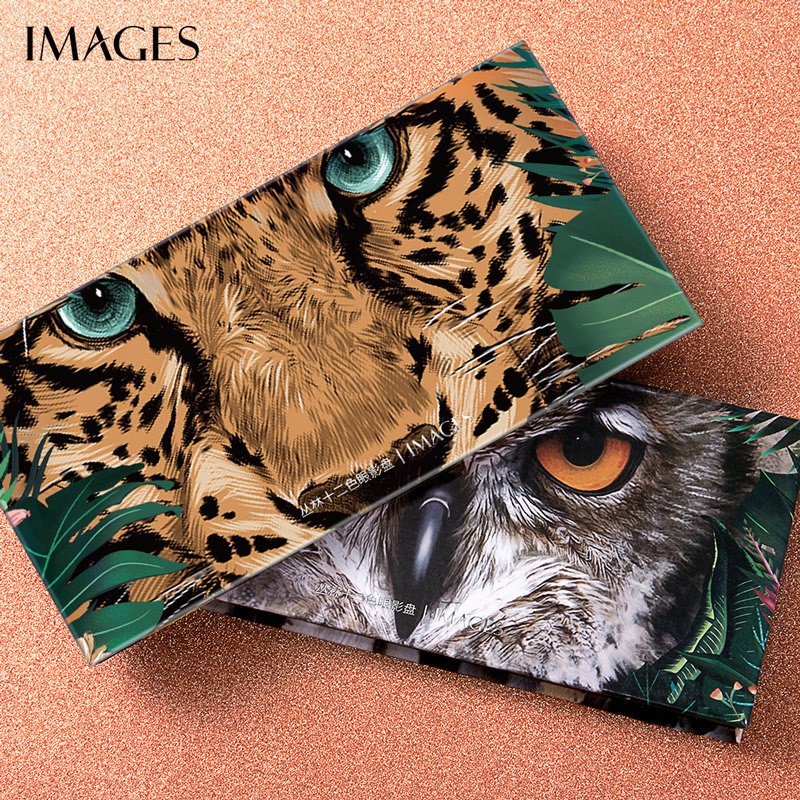 IMAGES形象美丛林十二色眼影盘 探险家动物联名眼影盘 老虎盘【第二件10元】