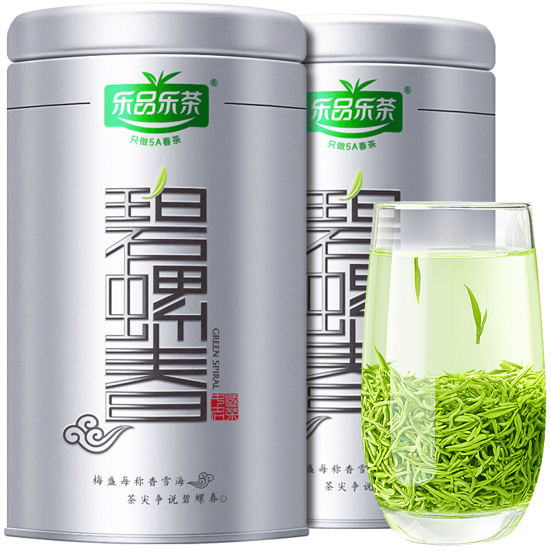 乐品乐茶 碧螺春 125g*2罐