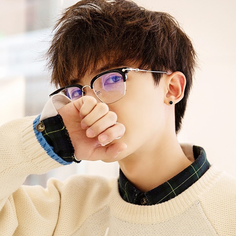渣男彼岸花眼镜框复古眼睛感光变色防蓝光防紫外线薛之谦同款佐欢近视