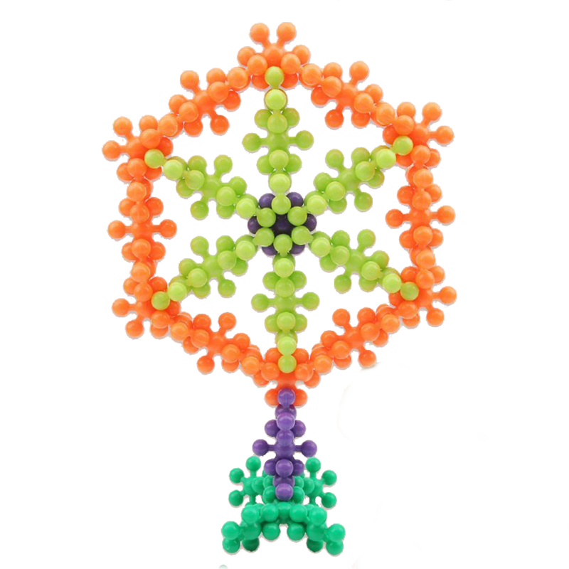 朵发（DUOFA）梅花片积木500片 雪花片拼装拼插玩具 儿童早教启智拼图生日礼物