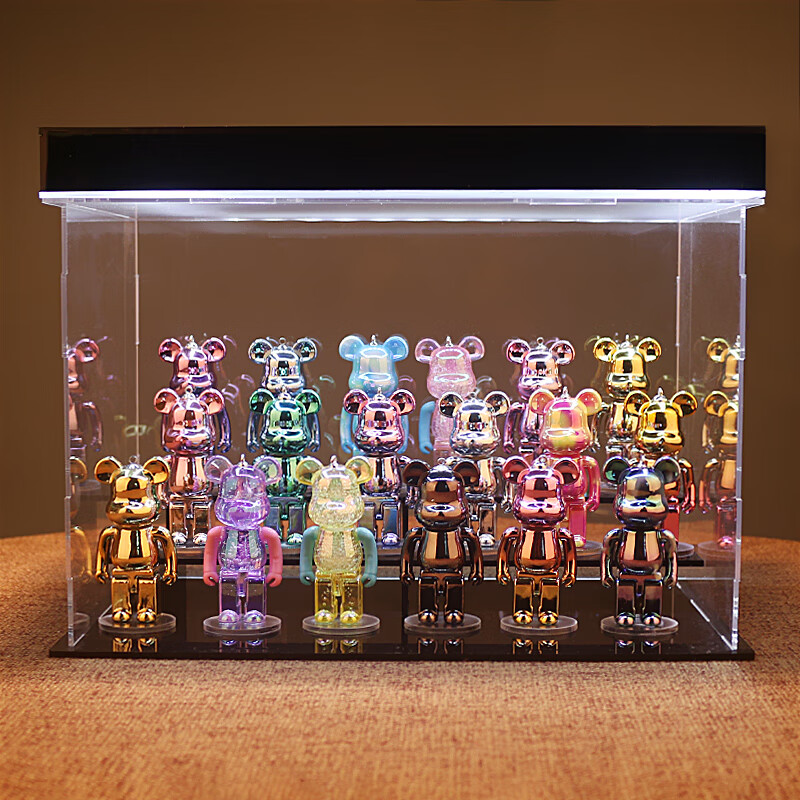 风雪俏佳人暴力熊盲盒摆件bearbrick潮玩偶卡通爱心熊小公仔网红装饰