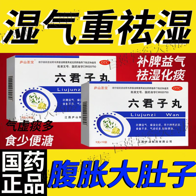 北京同仁堂六君子丸祛湿化痰10袋六君子汤可选脾胃虚弱祛湿排毒去除