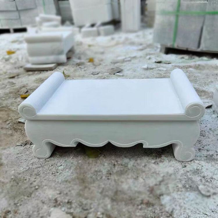 清明墓地用石供桌 供桌石头坟前汉白玉石供台室外墓前装饰香案家