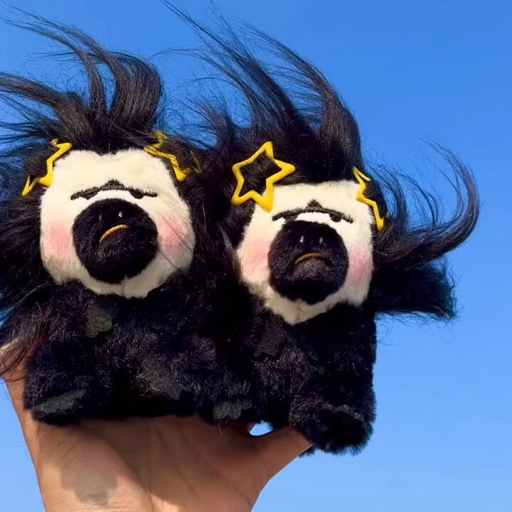 格炫维潦草杜杜挂件背包可爱卡通玩偶挂饰钥匙扣闺蜜礼物 白脸僧面猴