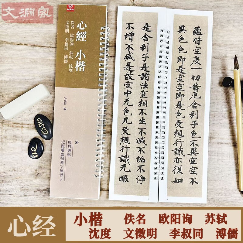 心经小楷 欧阳询 苏轼 文徵明 沈度 溥儒 近距离临摹字帖练字卡 楷书