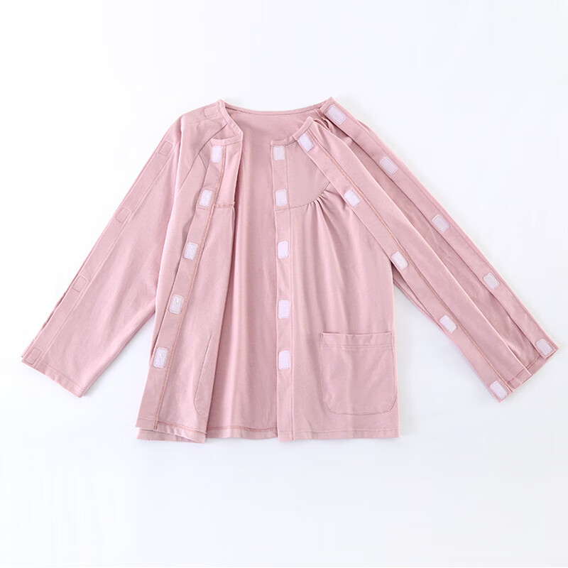 蜜凡苏picc置管衣服易穿脱护理服手骨折术后瘫痪卧床老人病号服家居