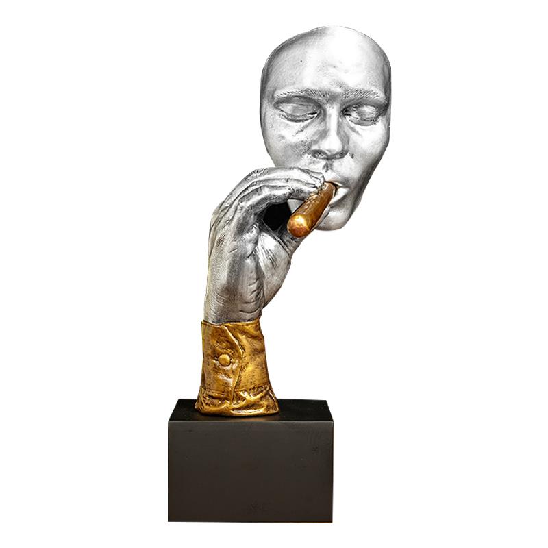 luxfo艺术摆件雪茄元素客厅装饰品酒柜电视柜玄关办公室雪茄烟者装饰