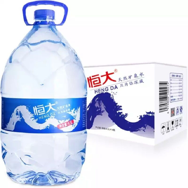 饮用天然矿泉水大桶4.5*4桶整箱装含矿物质