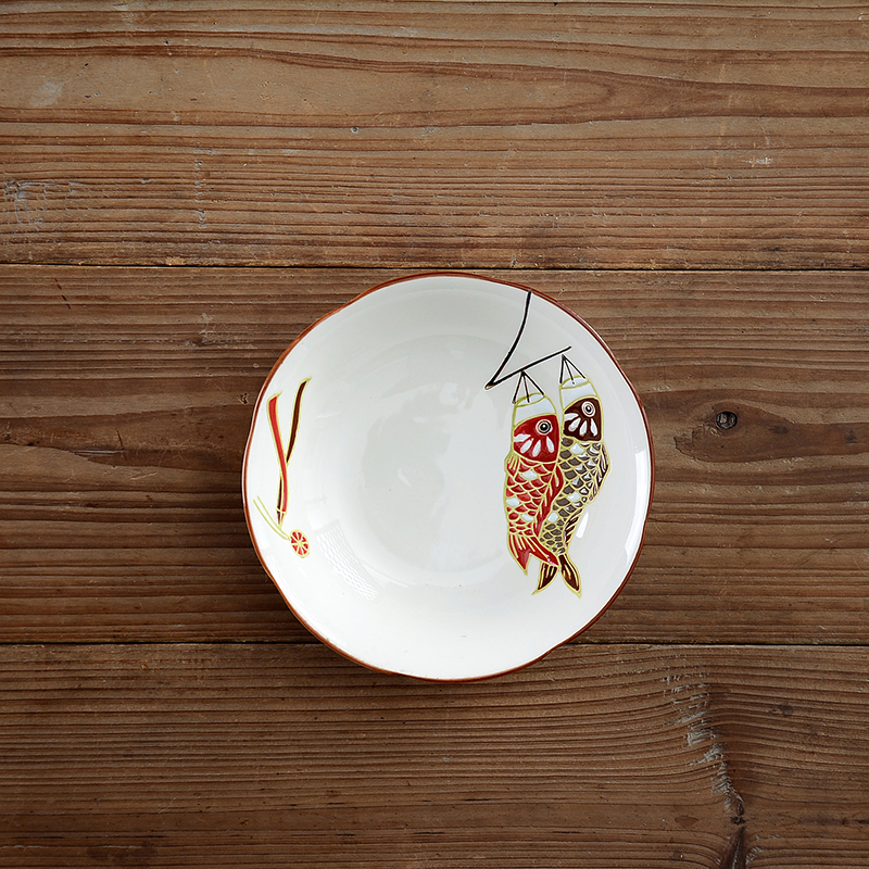 绿野客陶瓷盘子深/盘饭/盘菜/盘汤盘水果/盘日式彩绘餐具 创意家用 6