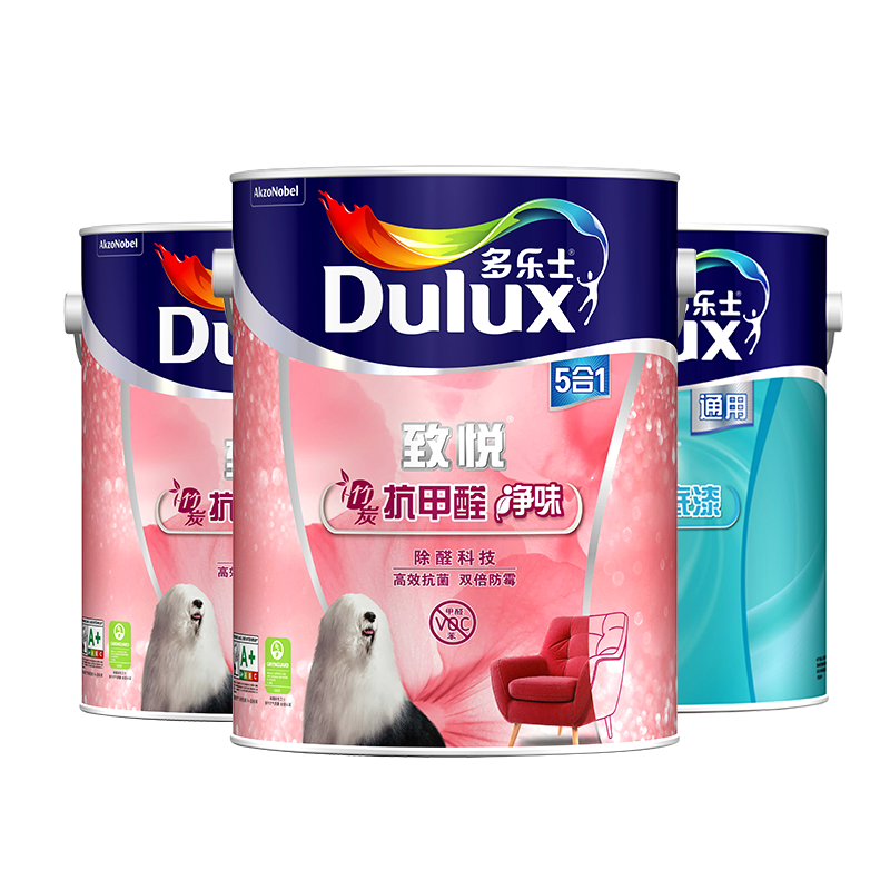 多乐士(Dulux)致悦竹炭抗甲醛净味5合1环保油漆涂料价格走势和评测|查询乳胶漆价格最低