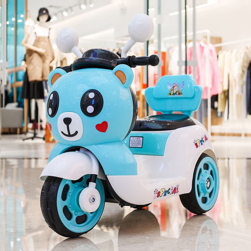 炫童儿童电动摩托车玩具车男女孩宝宝电动三轮车可坐人小孩充电电瓶车