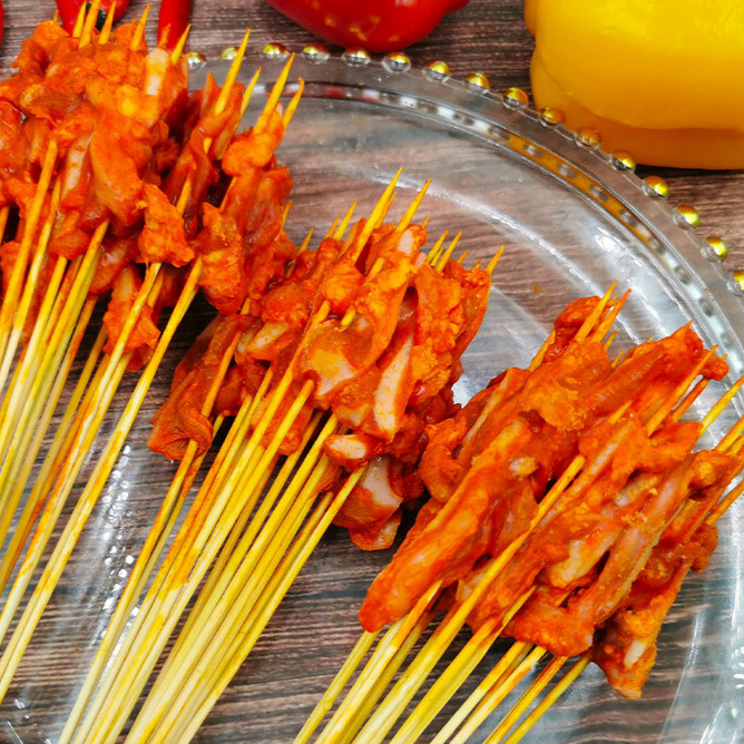 皓谦手把猪脆骨串猪软骨小串月牙骨串铁板烧烤串火锅串调理腌制