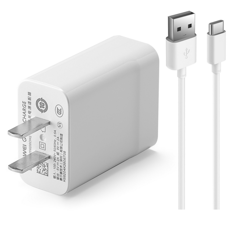 华为(huawei)华为m5/pro平板充电器原装18w闪充9v2a快充头type-c数据