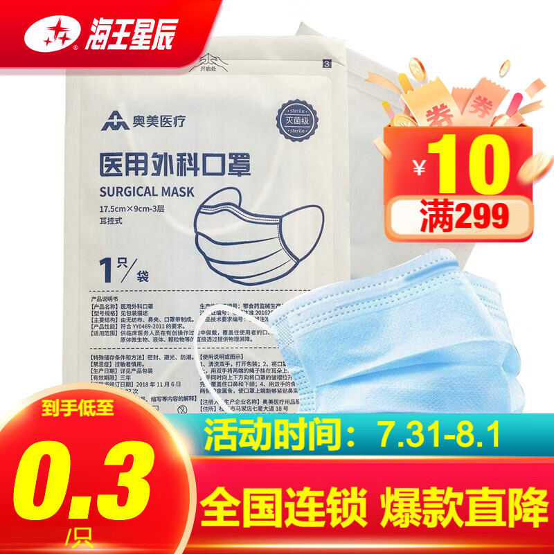 口罩价格走势,奥美医用口罩【好评推荐】