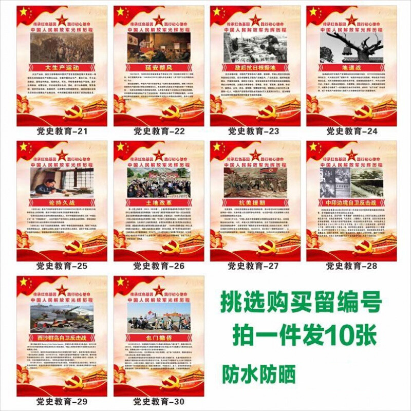 党史挂图 学习党史教育活动宣传海报党的光辉历程简介