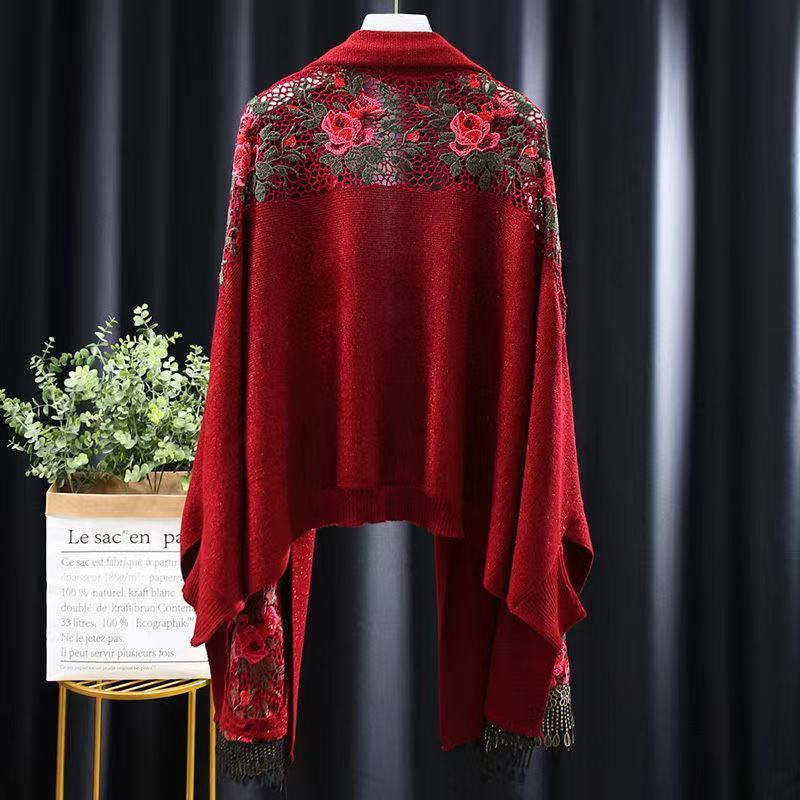 阖萱喜婆婆旗袍披肩高贵披肩配旗袍穿的外搭女妈妈婚礼服婚宴装喜婆婆