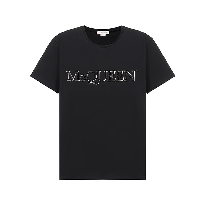 【二手99新】未使用 亚历山大·麦昆 mcqueen 男士棉质圆领短袖t恤