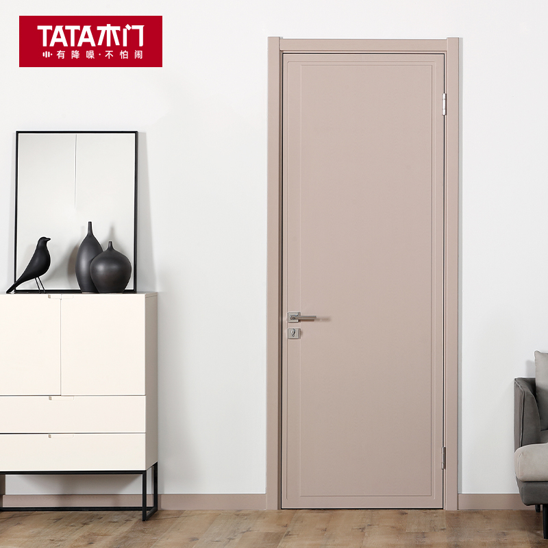 tata木门门简约时尚卧室门定制家用室内门免漆隔音木门@063