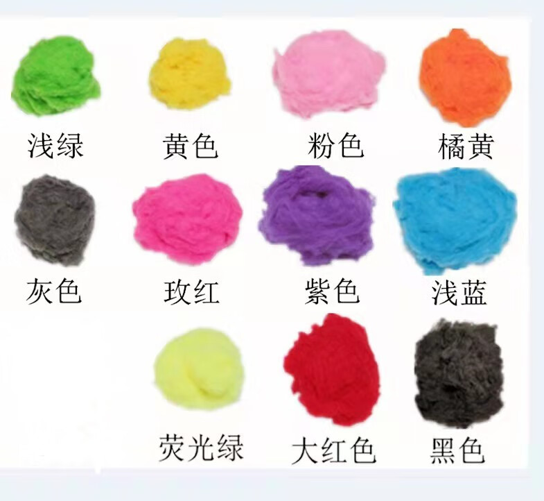 云朵装饰橱窗店铺舞台云彩吊饰t台路引摄影场景布置道具 彩色棉花一斤