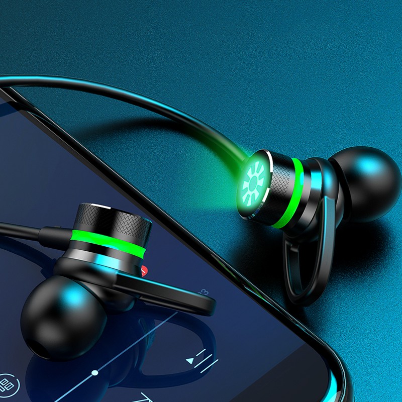 禾朋达bt69tws真无线蓝牙耳机 颈挂入耳塞后绕式降噪游戏耳麦 音乐