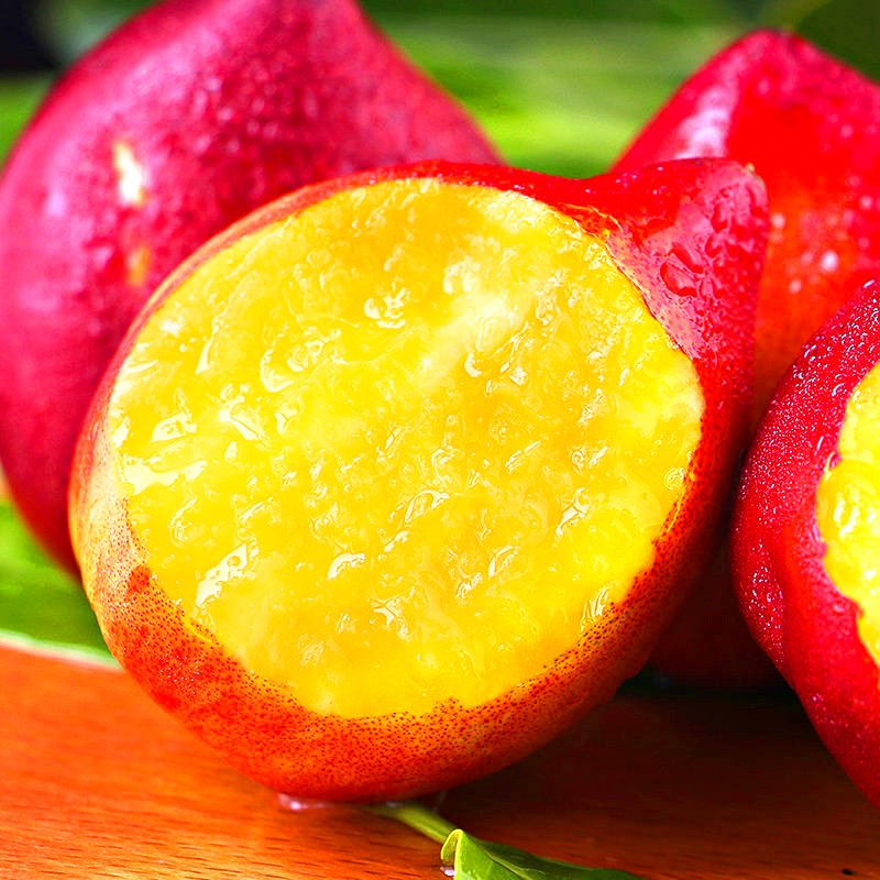 西域美农黄心油桃桃子净重3斤单果55mm 孕妇推荐 生鲜 新鲜水果 净重5斤