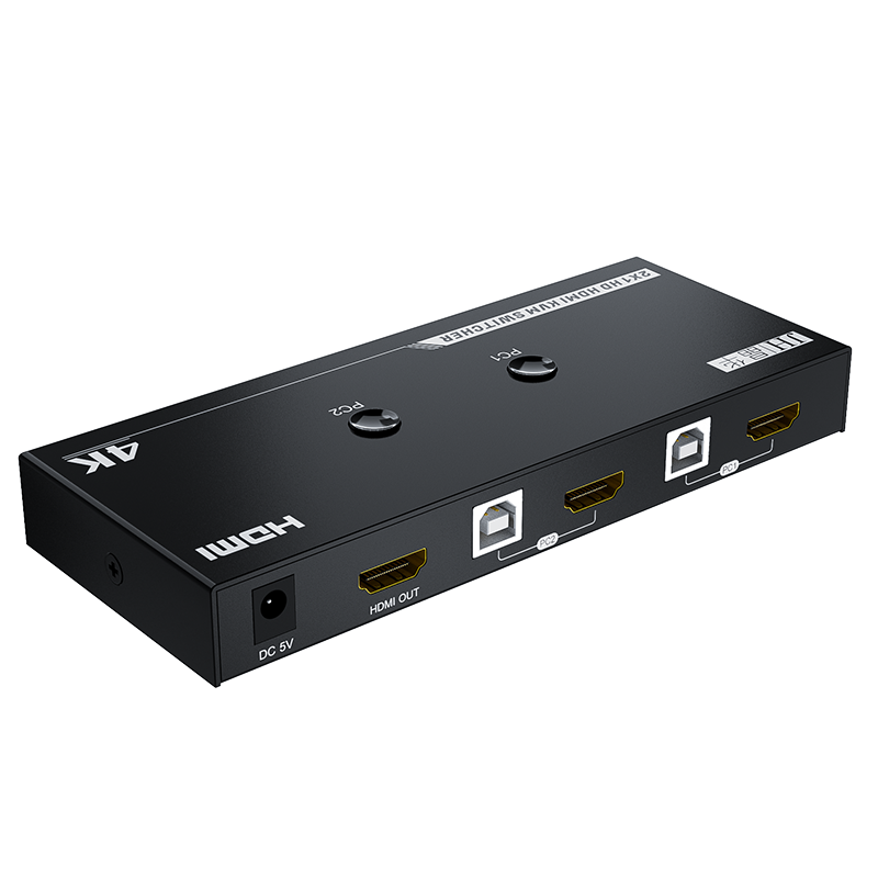 晶华(JH)KVM切换器2口HDMI切屏器2进1出价格走势及购买建议