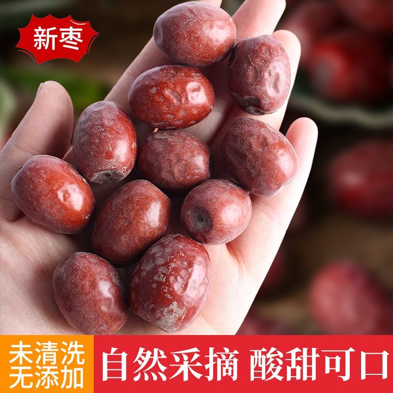 鑫锦航野生新疆酸枣戈壁滩大酸枣野酸枣小酸枣甜酸枣粒酸枣面粉含酸枣仁 5袋新疆大颗粒甜酸枣—新疆直发