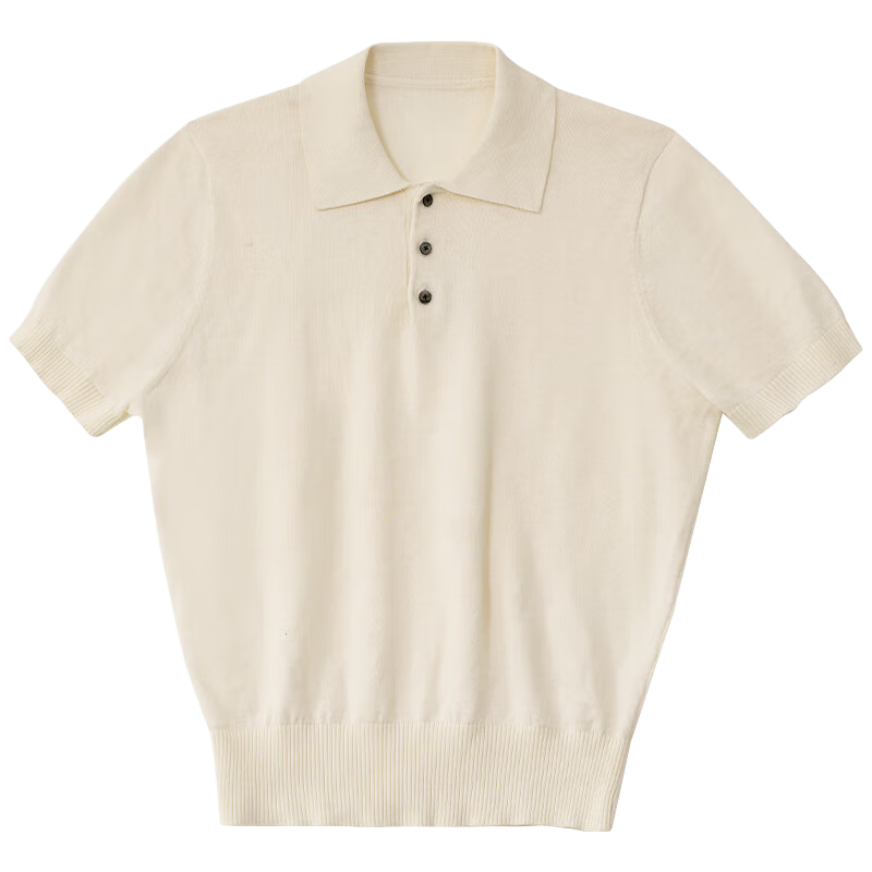 CULTUM�ļ����ɫ��ʽ����͸��������֯��ͷ���������п���POLO�� �ջ� -�׵���&�ڵ������������ XL 122.65Ԫ