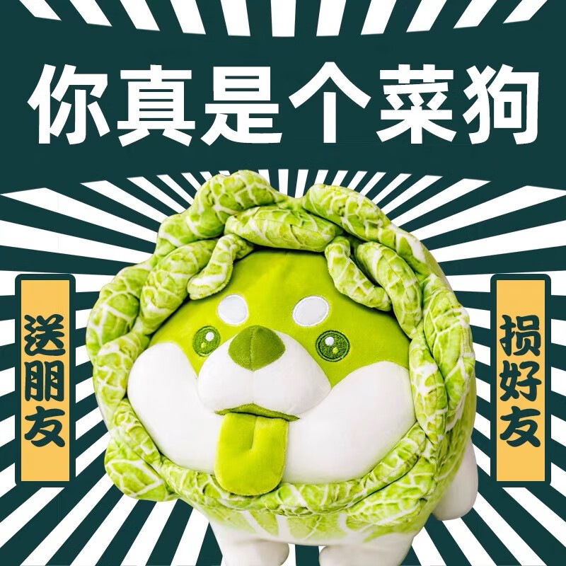 蔡经理菜狗手办诺安同款蔬菜精灵盲盒白菜狗盲盒送朋友生日礼物 菜狗